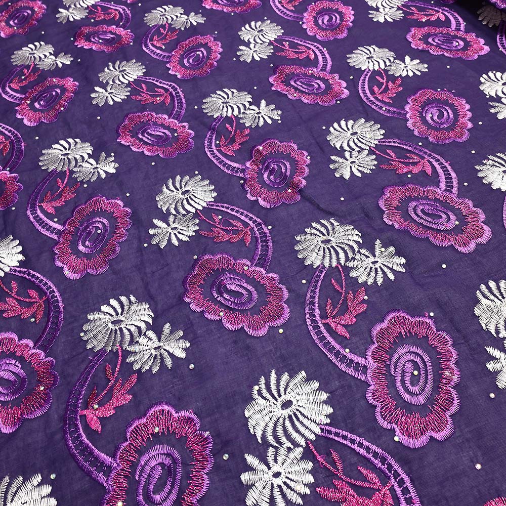 Tissu africain en dentelle de coton 2025, tissu nigérian en dentelle de Voile suisse de haute qualité pour femmes, matériel de fête