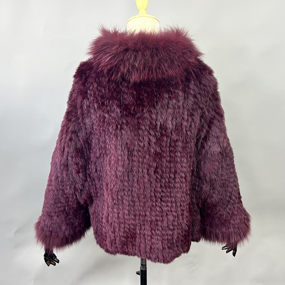 Châles en Fourrure de Lapin group pour Femme, Col en Fourrure de Renard, Pashmina, Wraps, Patients, Cape, Manteau, Veste, Luxe, Automne, Hiver