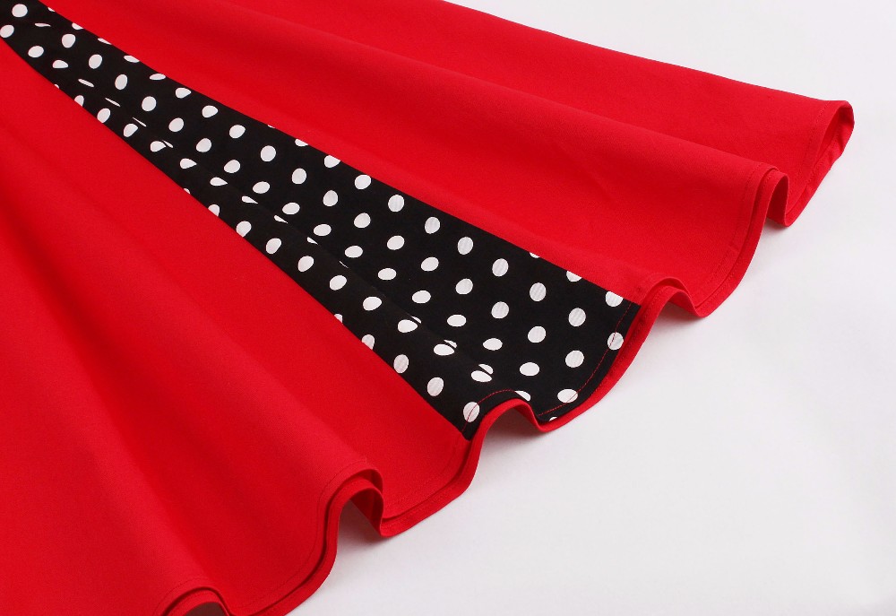 S-5XL grande taille femmes Robe Pin Up Robe rétro Vintage années 50 60 Rockabilly Dot Swing été robes féminines tunique élégante Vestido