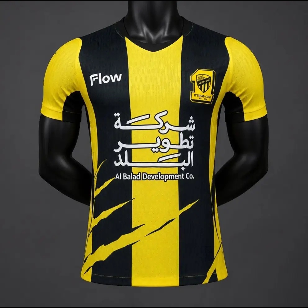 Maillot pour homme Jeddah United 2026-27, imprimé en 3D, style Y2K, confortable, décontracté, à séchage rapide, adapté pour le quotidien et l'entraînement.
