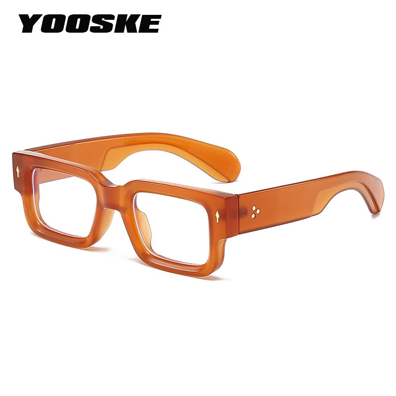 Lunettes rectangulaires anti-lumière bleue pour hommes et femmes, monture optique, lunettes de myopie, bord optique, mode, nouveau, 2023