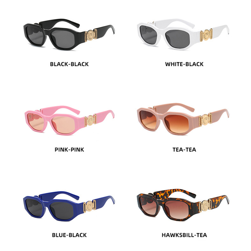 Lunettes de soleil carrées vintage à petit cadre pour hommes et femmes, lunettes de soleil de voyage populaires, nuances, lunettes UV400, créateur de marque de luxe, mode