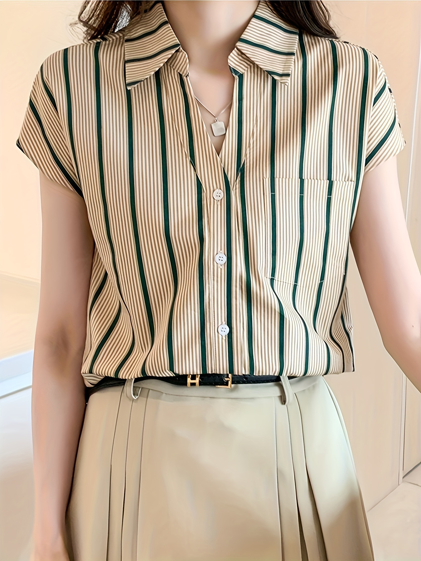 Mode rayé femmes blouses nouveau printemps été dames chemises sans manches bas dessus de chemise blusa mujer
