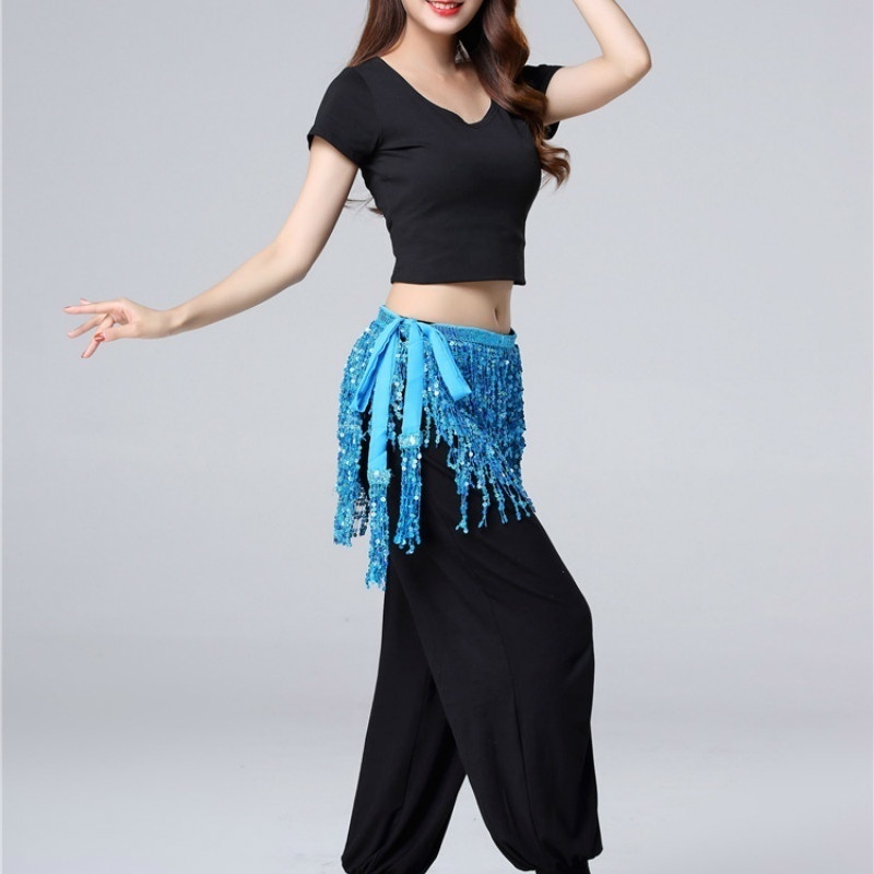 Robe de danse du ventre pour femmes, ceinture en chaîne de taille, accessoires de spectacle sur scène Hula brillant, accessoire de Costume de danse du ventre, jupe de danse du ventre