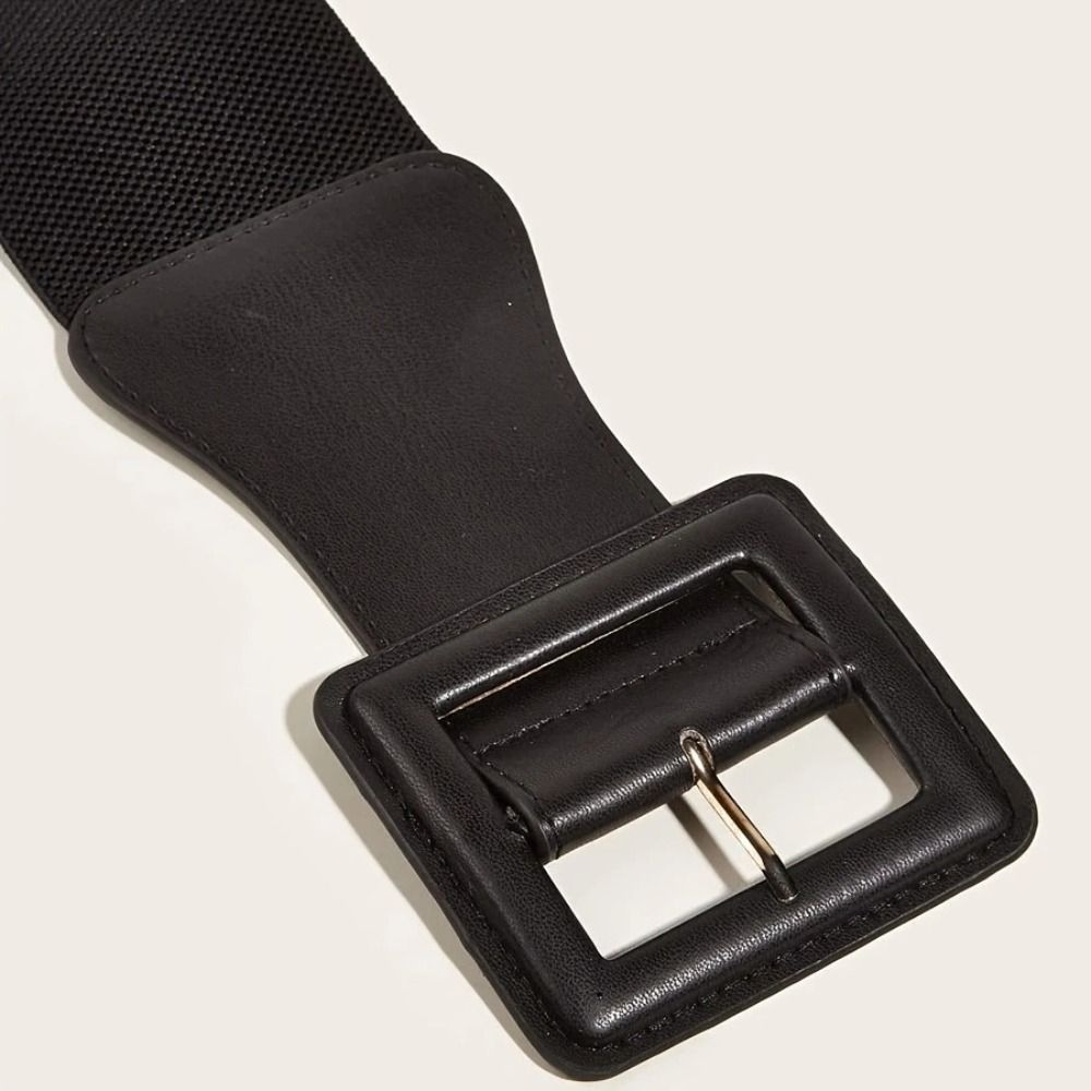 Ceinture large commissionnée pour femme, sangle de taille carrée, style environnemental punk, mode décontractée