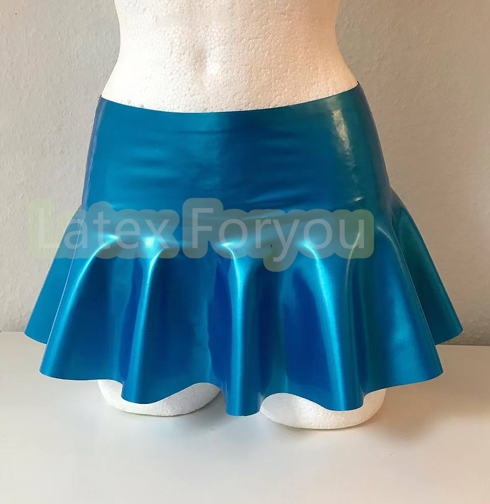 Mini jupe en latex pour femme, patinage Mimi, caoutchouc, sexy, grande taille, nouveau, 100%