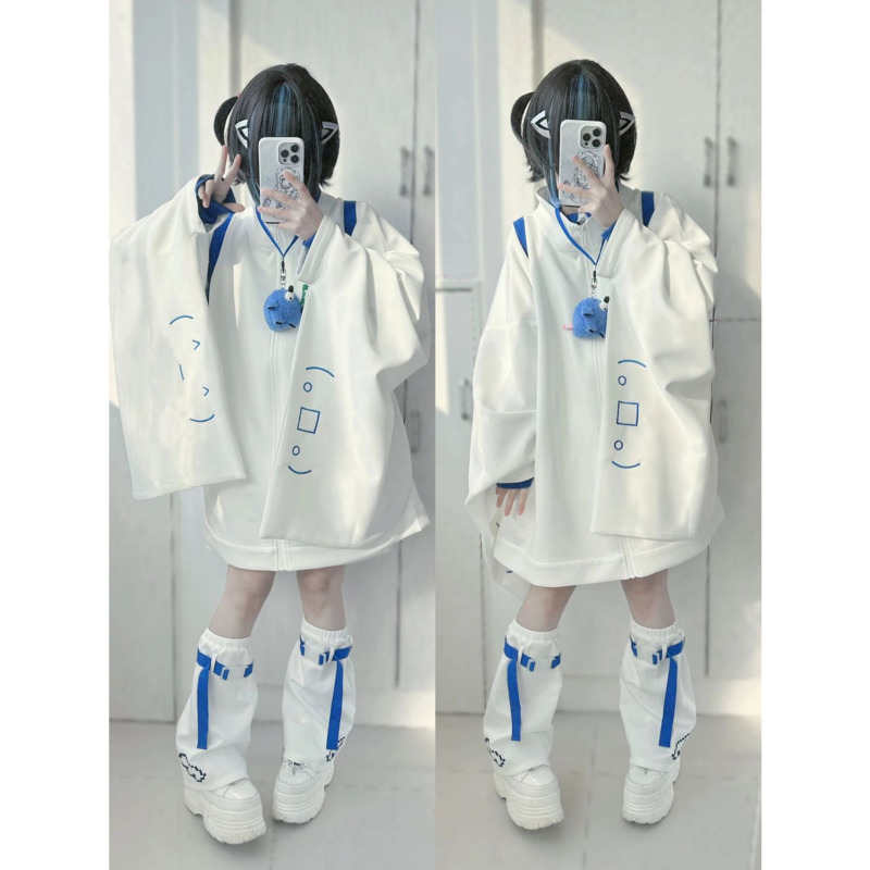 Veste Japonaise à Manches Larges pour Femme, Manteau à Fermeture Éclair, Solide, Décontracté, Polyvalent, à la Mode, Printemps Automne 2024
