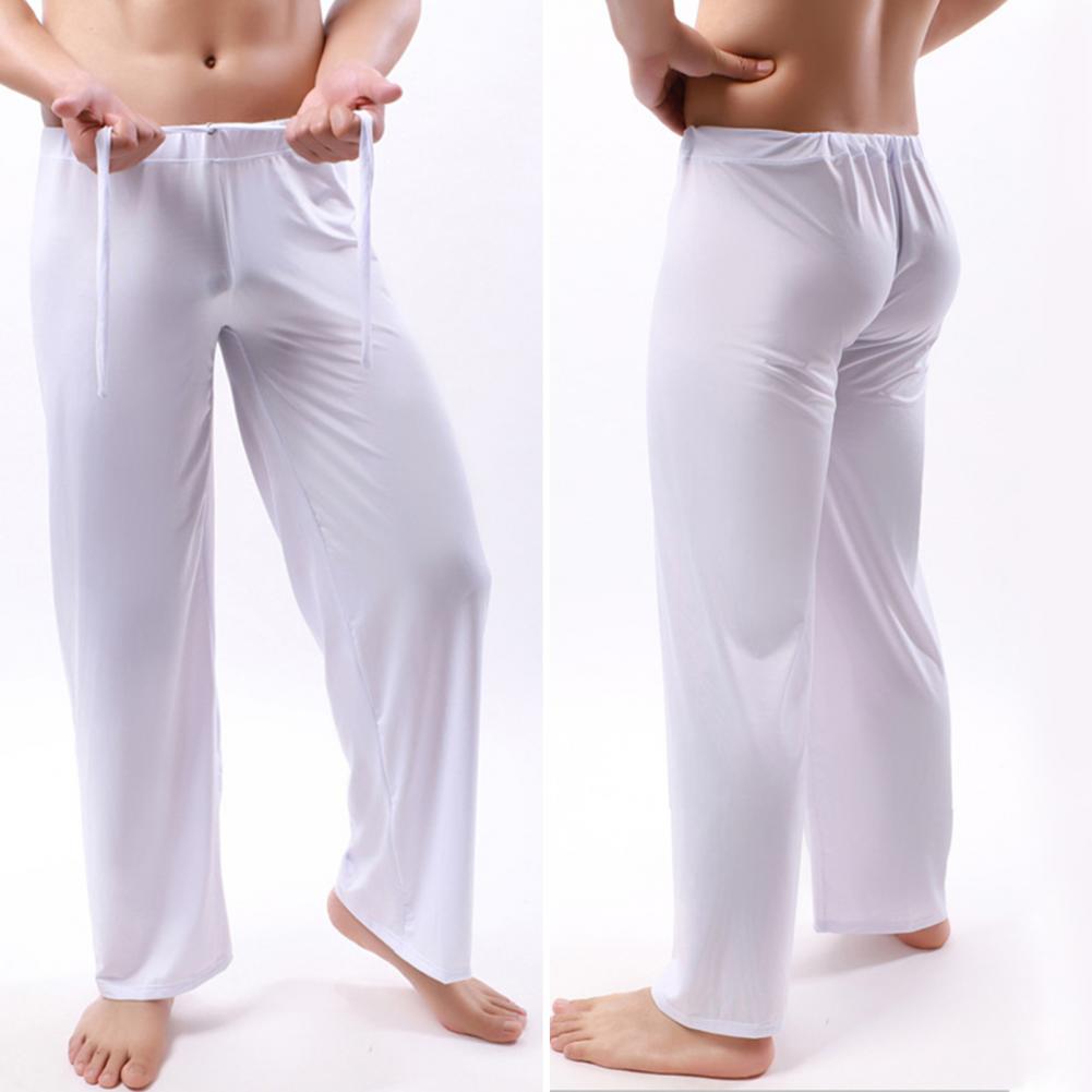 Pantalon de Yoga pour hommes, couleur unie, ceinture élastique, taille basse, Fitness, entraînement, jogging, ample, plage, pantalon de Sport décontracté