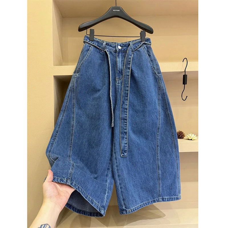 Jeans pour femmes, été-automne, nouveau modèle haut de gamme, décontracté, taille haute, coupe droite, pantalon large, jean en denim pour femme, 7 ou 8 pouces
