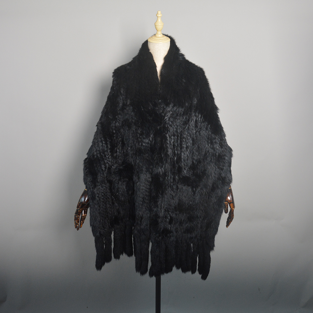 Nouveautés luxe femmes réel lapin fourrure écharpe dame mode tricoté véritable lapin fourrure foulards hiver chaud naturel fourrure silencieux