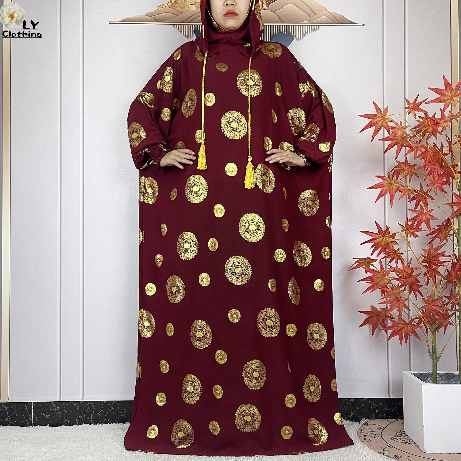 Abaya-Vêtements de Prière pour Femme Musulmane, Deux Chapeaux, Dubaï, Turquie, Islam, Robes en Tissu de Haute Qualité, Kaftan, Nouvelle Collection