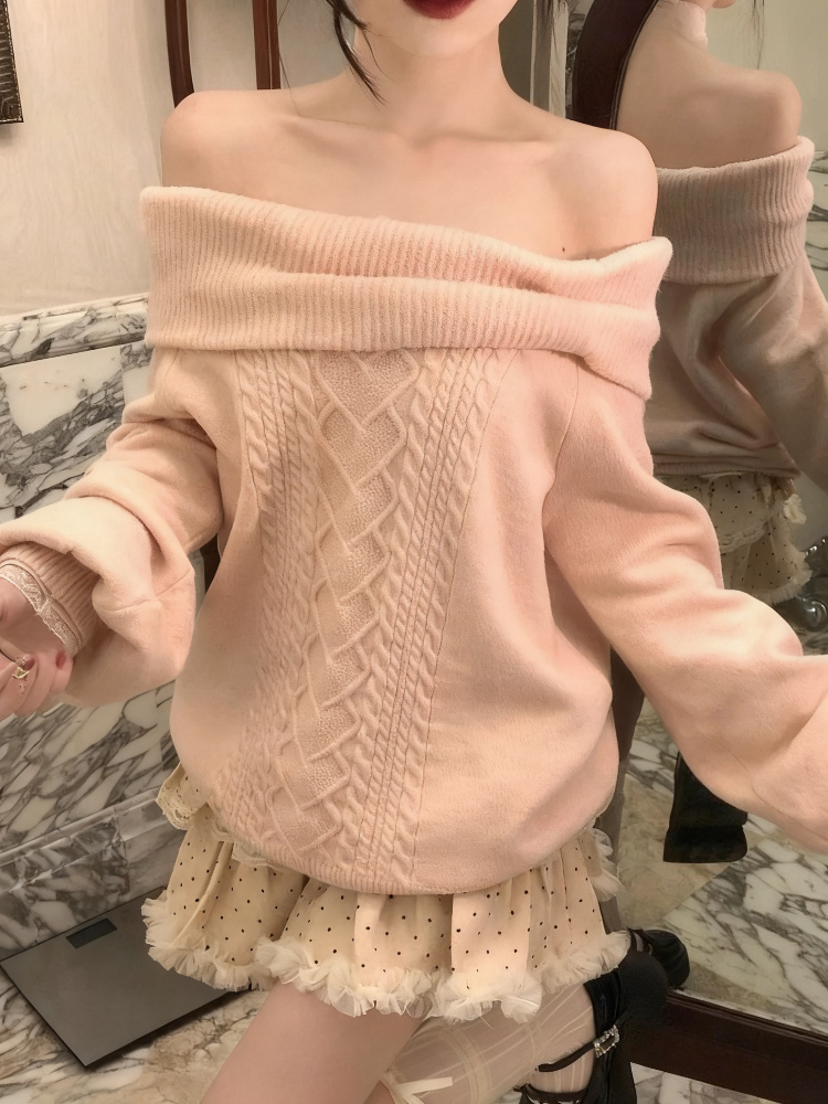 Pull en Patchwork pour femme, doux, Kawaii, mode japonaise, Vintage, fille chaude, hauts tricotés, Y2k, élégant, mignon, avec nœud, nouvelle collection hiver