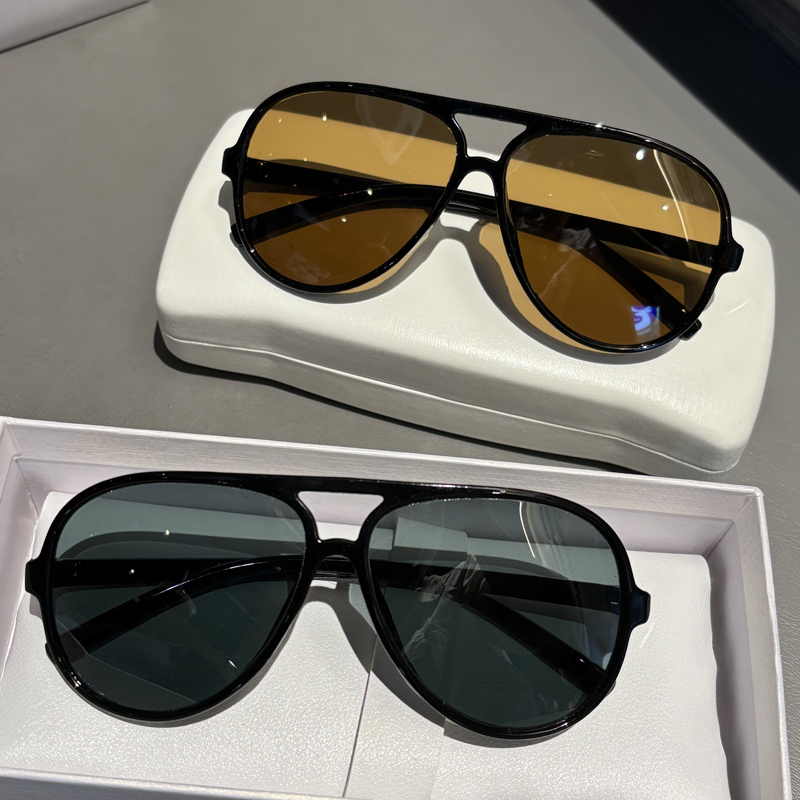 Lunettes de soleil en verre pour hommes, miroirs crapaud de Style pilote spécialement conçus pour la conduite de vacances, Protection UV, ombrage solaire, grand Fra