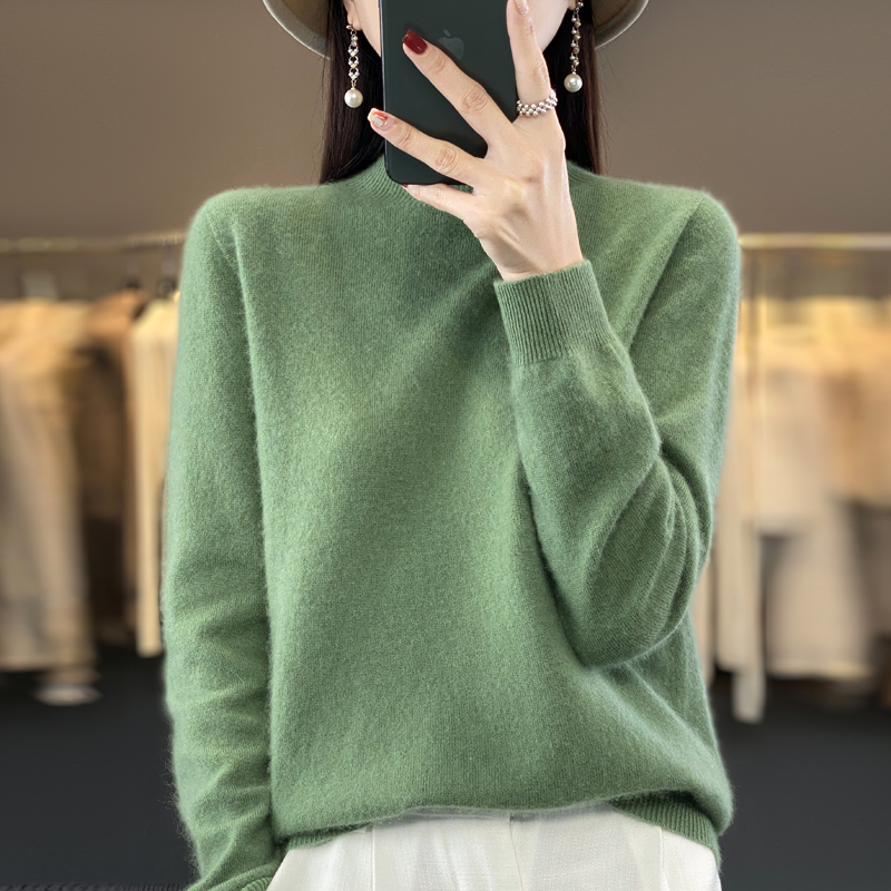 Pull en Cachemire pour Femme, 100% Laine Mérinos, Chaud, Nouvelle Collection Hiver 2024