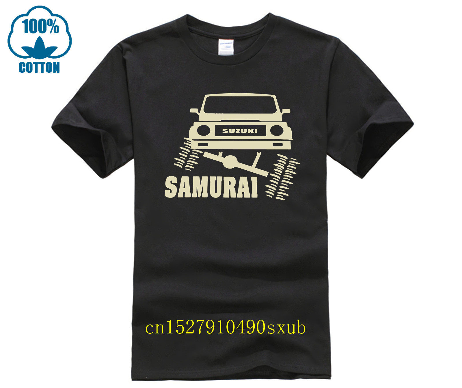 T-shirt en coton doux pour hommes et femmes, t-shirts graphiques à la mode, fan de samouraï hors route, t-shirt drôle, nouveauté