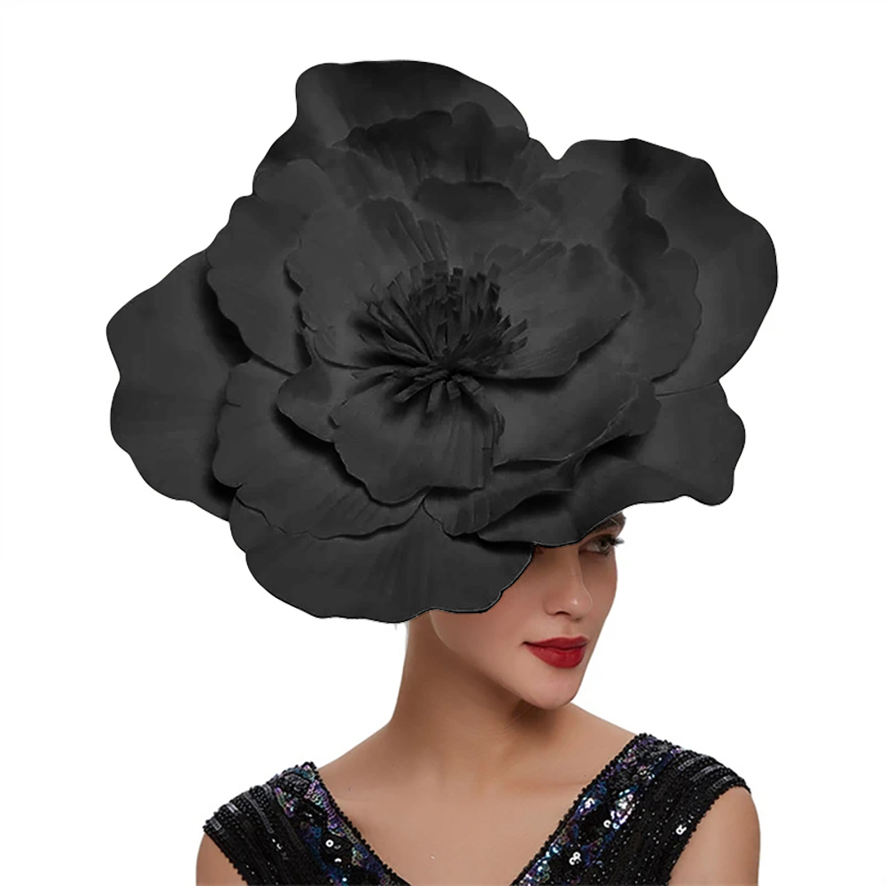 Femmes grande fleur bandeau de cheveux arc fascinateur chapeau coiffure maquillage de mariée bal Photo Shoot photographie cheveux accessoires