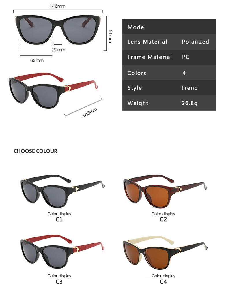 Marque De luxe Design oeil De chat lunettes De soleil polarisées hommes femmes dame lunettes De soleil élégantes femme conduite lunettes Oculos De Sol