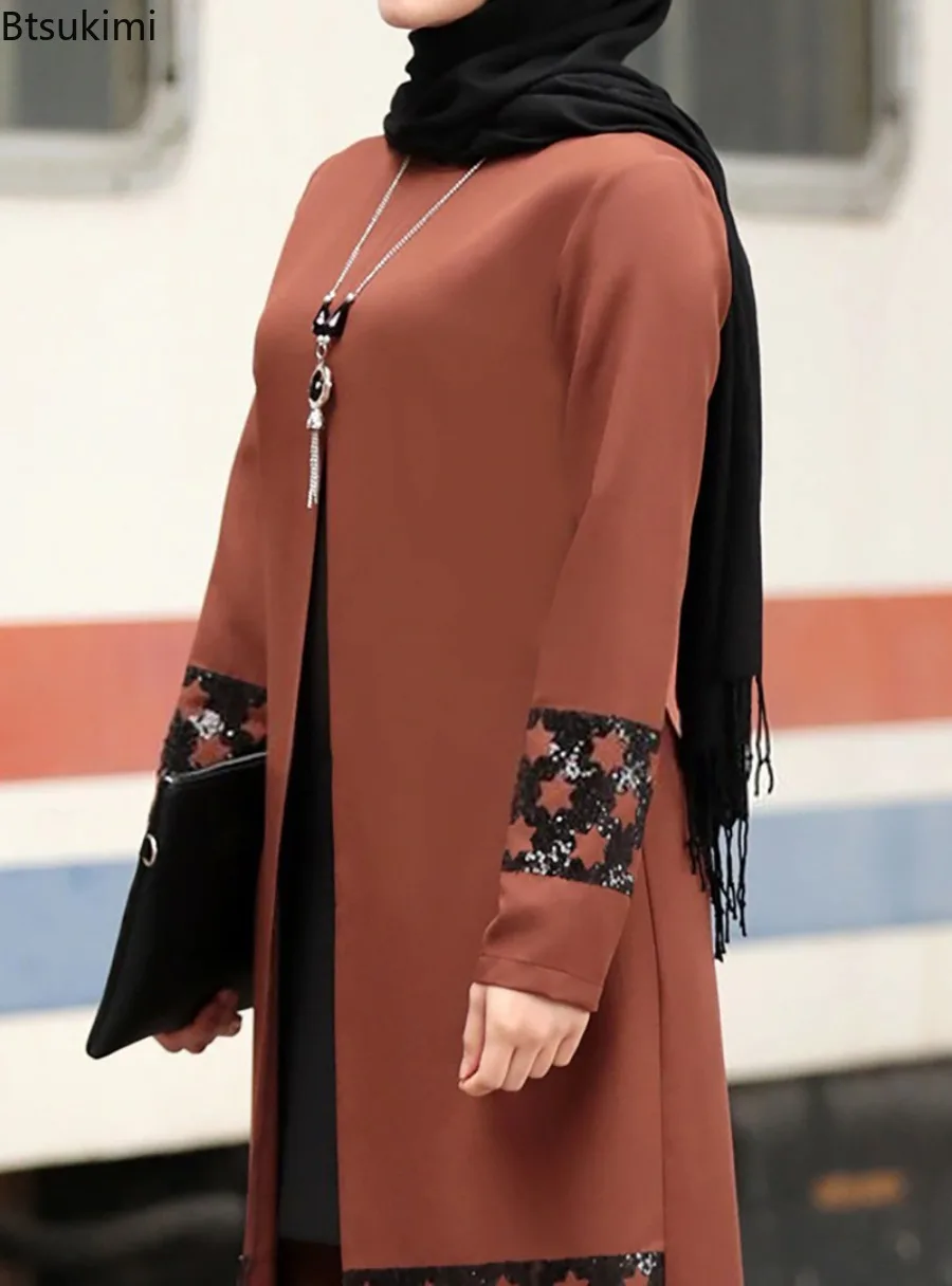 Robe Abaya élégante pour femmes musulmanes, ensembles de 2 pièces, moyen-orient, vêtements islamiques, ramadan Eid Mubarek, dubaï