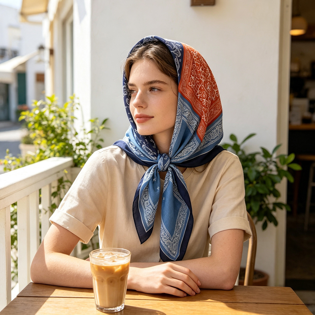 Écharpe carrée à imprimé Paisley pour femmes, en velours de coton, châle élégant, foulard, bandana, hijab pour dames