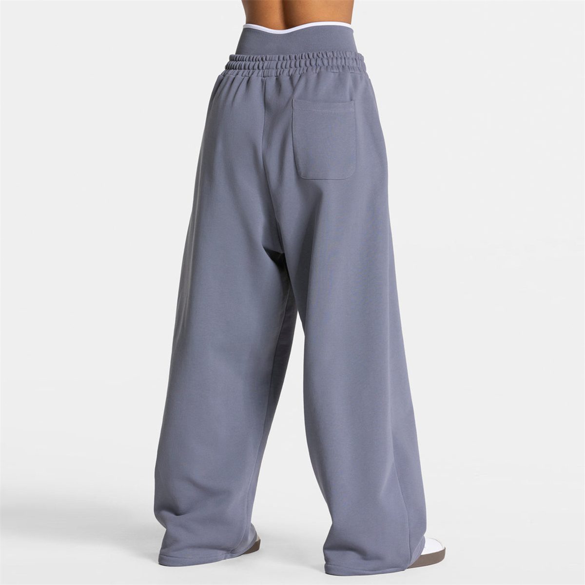 Pantalon de jogging droit pour femme, pantalon de sport tendance, pantalon de course et de yoga, pantalon décontracté à poches, pantalon ample taille basse à jambe large pour femme