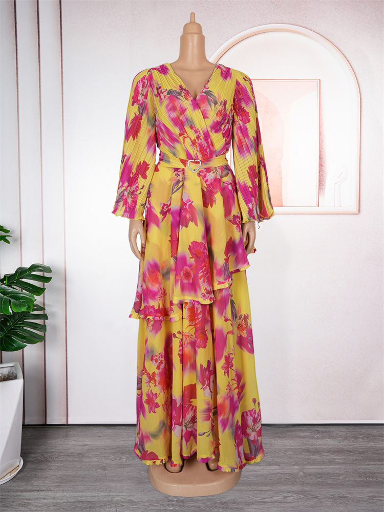 Robes d'été en mousseline de soie pour femmes, tenue africaine Ankara Dashiki ptint, robe de soirée de bal élégante pour dames, robe d'anniversaire, 2026
