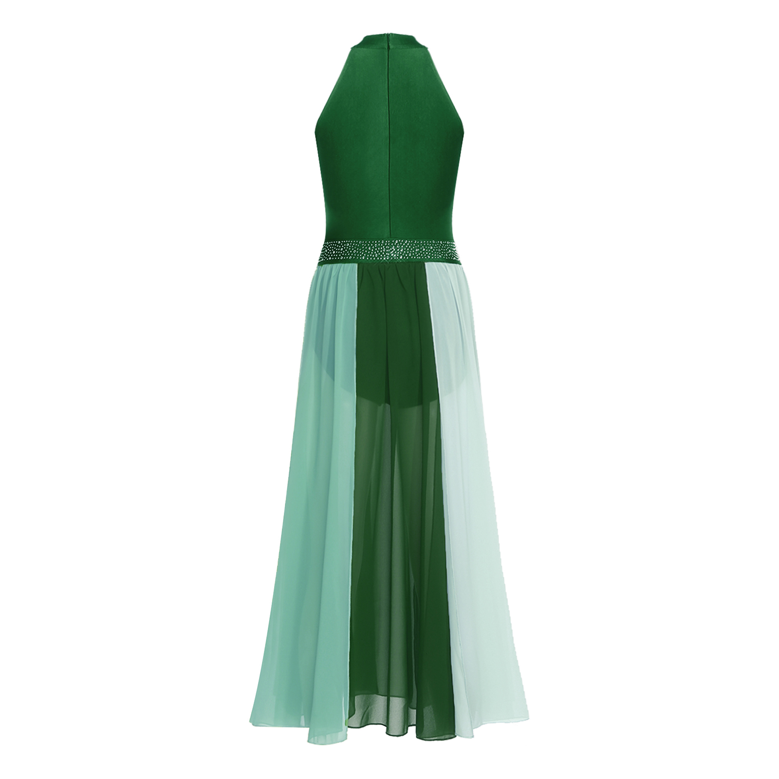 Robe de patinage artistique pour adultes, justaucorps de danse classique pour femmes, combinaison de gymnastique, tenue de danse moderne et lyrique en maille color block