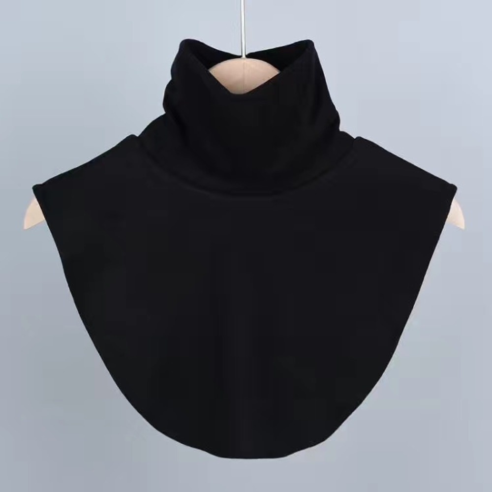 Faux col tricoté pour femmes, écharpe de Protection du cou chaude et polyvalente à la mode, Jersey élastique, col roulé, garde au cou au chaud