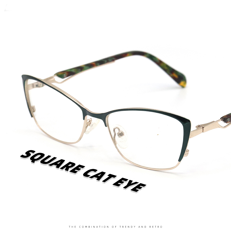 Petite monture de lunettes en œil de chat pour femmes, lunettes optiques, montures de lunettes, vintage, rétro, luxe, mode féminine, 2024