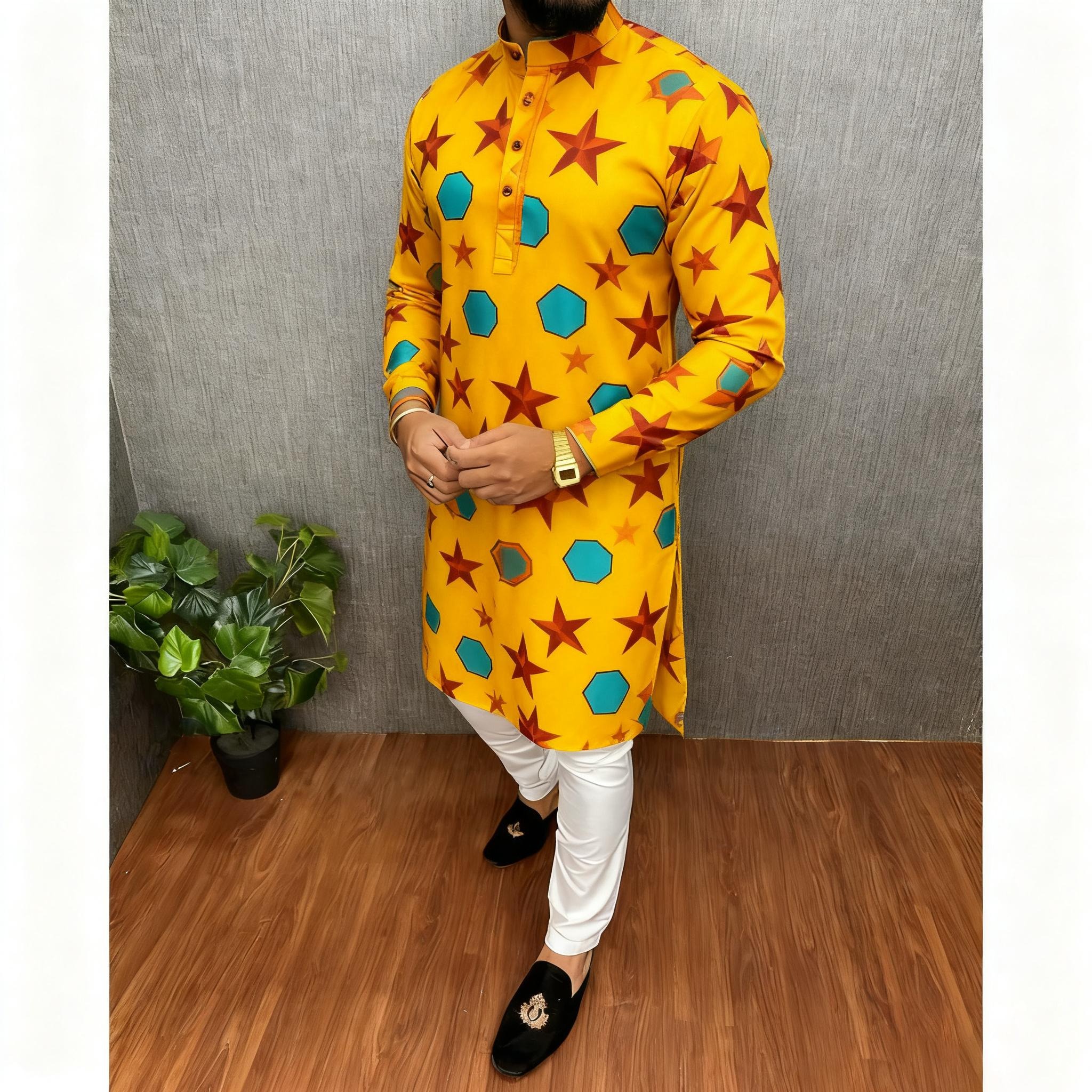 Caftan musulman dubaï pour hommes, manches longues, Style ethnique, col montant, vêtements arabes, Gandoura, Marocaine, 2026