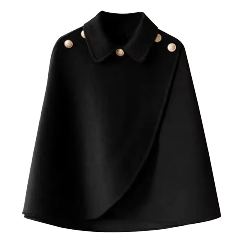 Manteau Shaw en laine pour femmes, veste courte pour dames, tempérament élégant, vêtements d'extérieur en laine, Version coréenne, automne-hiver 2025