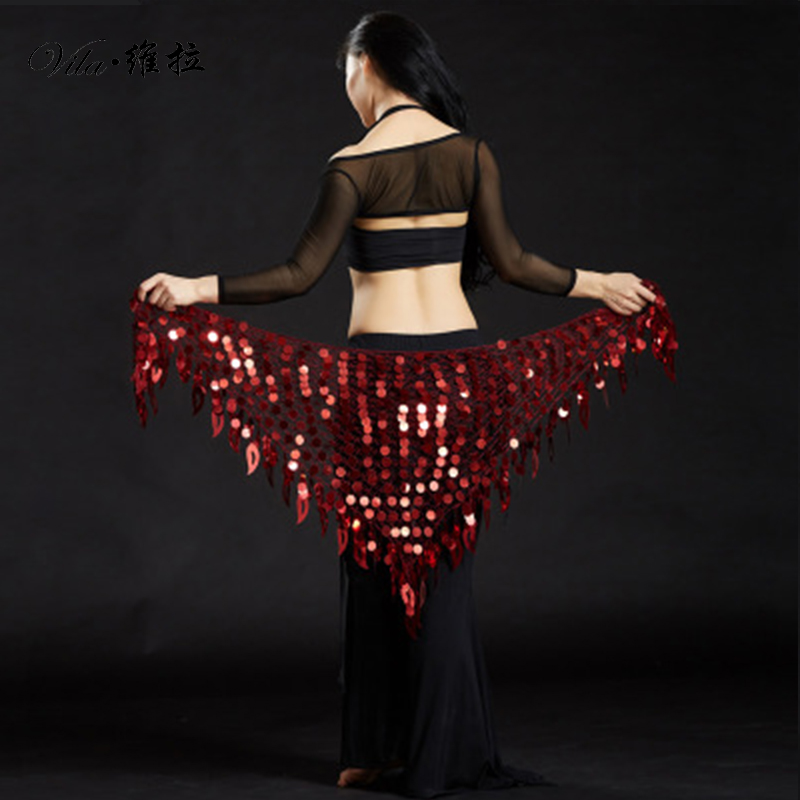 Ceintures de danse orientale orientale à paillettes de sirène, Costumes pour femmes, foulards de hanche, chaînes de taille indiennes