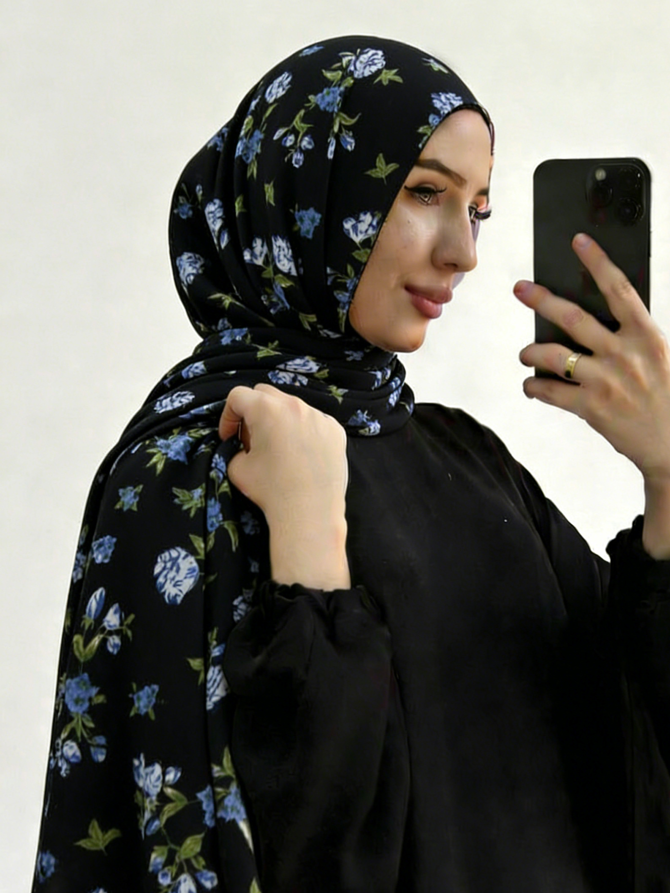 Nouveau Foulard en Chiffon Imprimé avec Perles, Écharpe Malaisienne, Châles, Voiles Arabes pour Musulmanes, Foulard Floral, Tudung Bawal