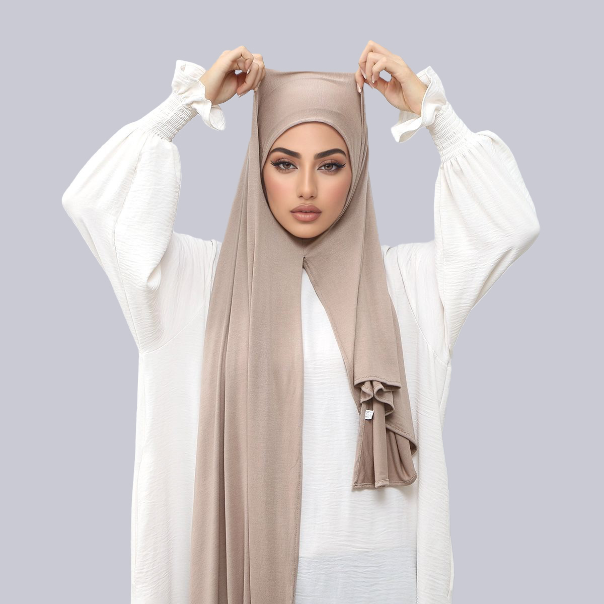 Hijab instantané musulman en jersey de coton modal, foulard uni doux pour femme, châle en jersey premium, facile à porter, couvre-tête