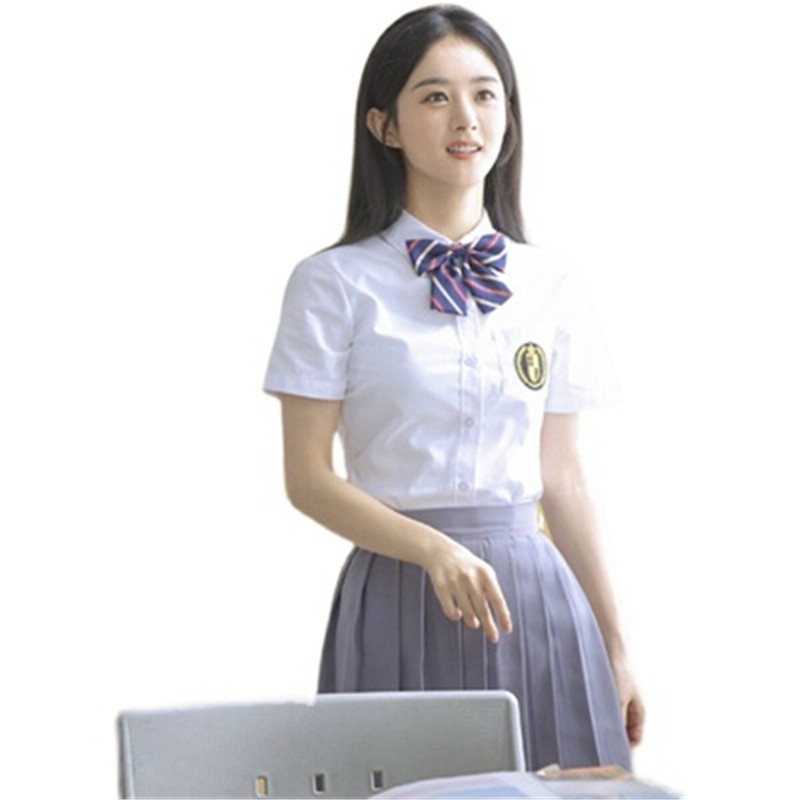 Chemise blanche japonaise JK pour femmes, manches longues et courtes, haut blanc pur, chemise d'étudiante blanche assortie à toutes les tenues, vêtements de cosplay JK