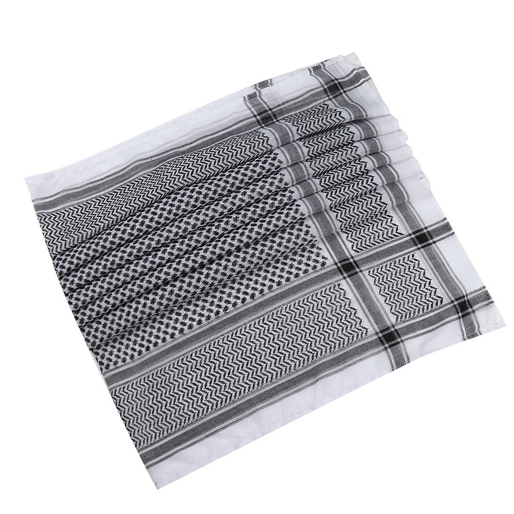 Couvre-chef Plaid châle carré cou enveloppement arabe Turban Hijab musulman Shemagh écharpe arabe Kafiya Keffiyeh Palestine Bandana