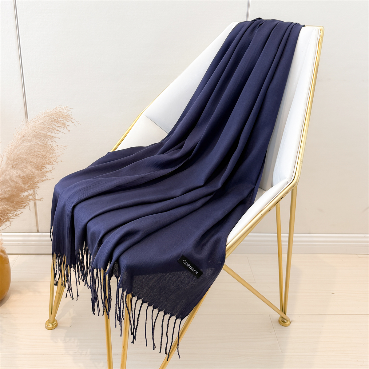 Desgine marque solide femmes cachemire écharpe automne hiver chaud châles enveloppes hommes Pashmina glands foulards femme Foulard Mujer
