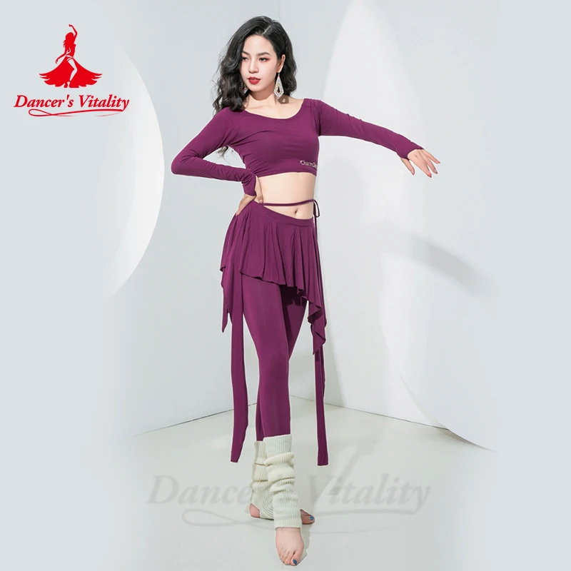 Ensemble de olympiques de danse du ventre pour femmes, manches longues trempées, calcul ell, surintendant, tenue de phtaline, entraînement, automne, hiver, nouveau