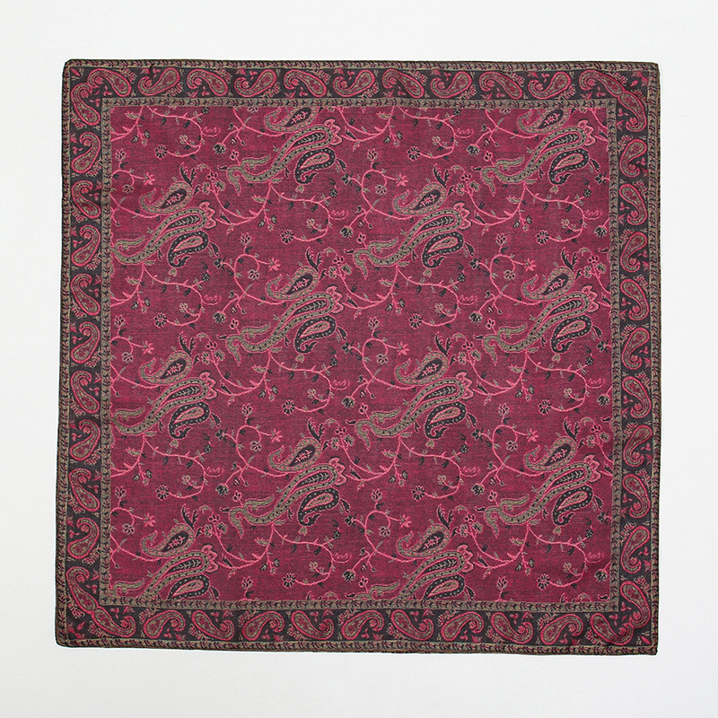 Foulard en soie de luxe 70*70cm carré rétro imprimé Paisley femmes châle bandeau petites foulards pour cheveux femme mouchoir Hijab