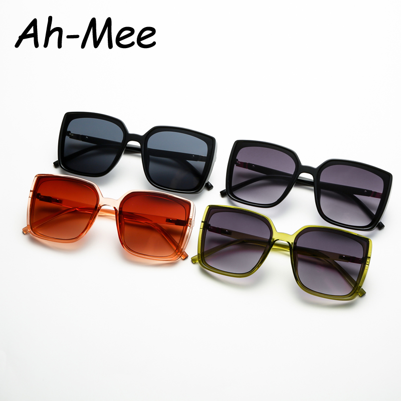 Lunettes de soleil carrées surdimensionnées pour hommes et femmes, marque de styliste, tendance, grande monture, verres dégradés