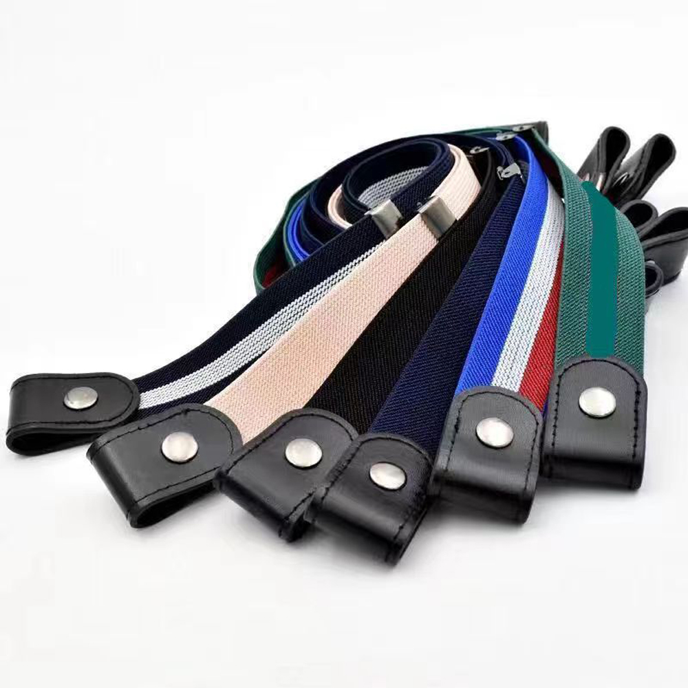 Ceinture sans boucle pour jeans, pantalons et robes, ceinture élastique extensible sans boucle pour femmes et hommes, ceinture invisible sans boucle, réglable