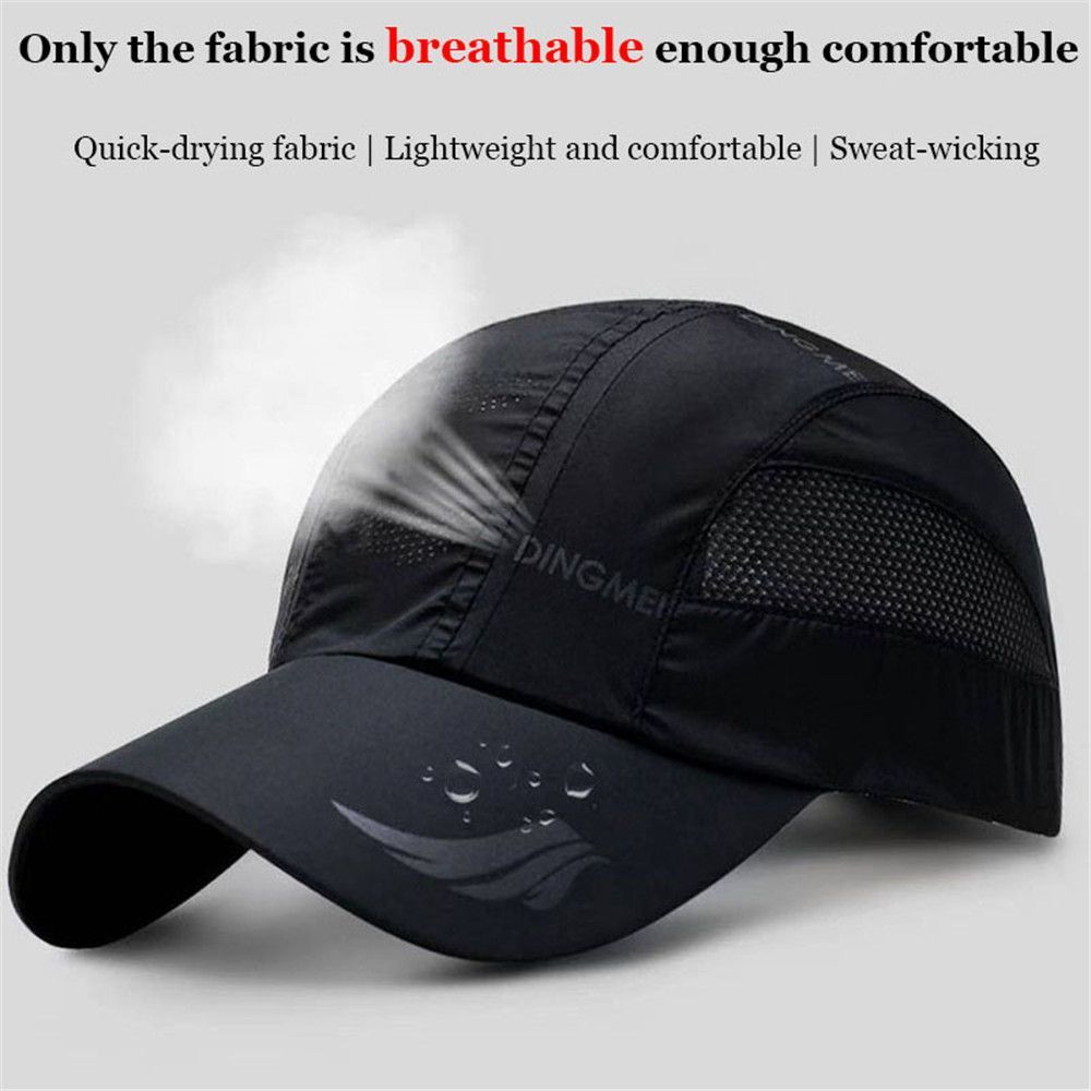 Casquette de baseball unisexe à séchage rapide, respirante, pour la course, le golf et le tennis