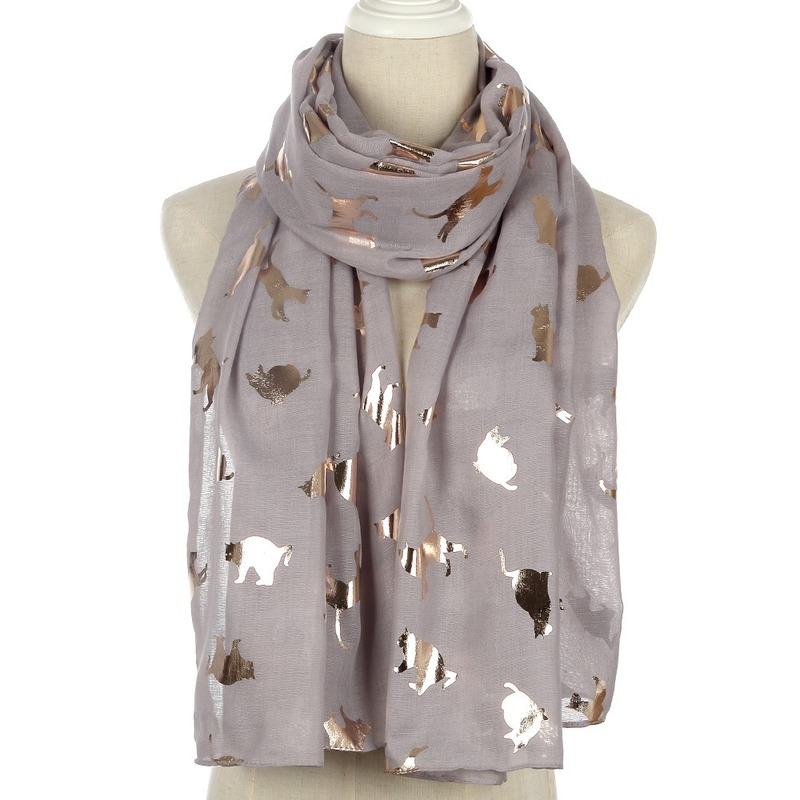 Foulard de mode pour femme, foulard en coton, imprimé de timbres dorés, châle, accessoire de sport, anti-poussière