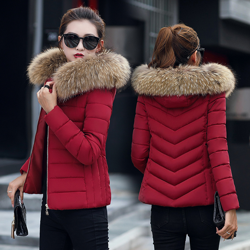 Manteau d'hiver pour femme, parka en duvet et coton, mode automne-hiver, parka à capuche courte, épaisse et chaude, veste décontractée ample pour femme