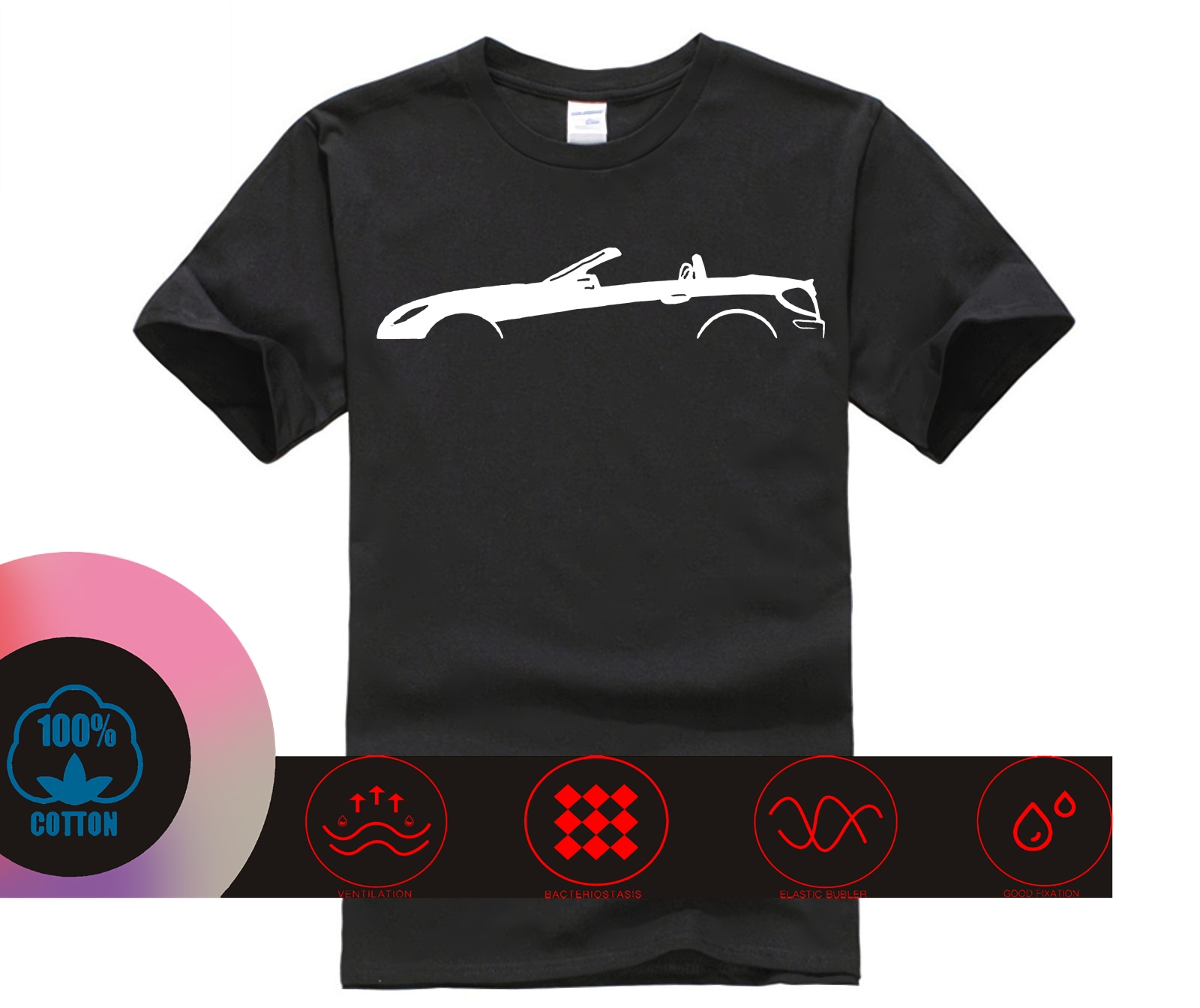 Mode T-Shirt 100% coton SLK R171 Silhouette Shirtinator T-Shirt homme
