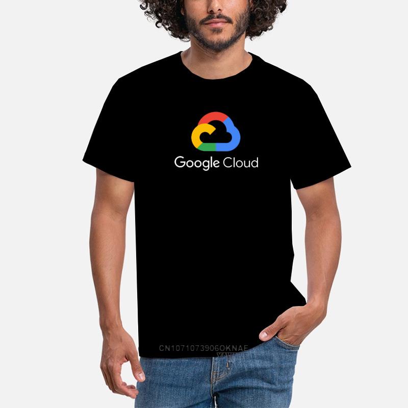 Hommes vêtements Google Cloud t-shirt personnel cadeau homme front arrière Geek Hacker programmeur tissu petit ami mari papa marié hauts