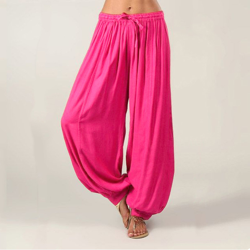 Grande taille femmes décontracté européen et américain pantalon ample dames mode jambe droite pantalon pantalons décontractés sarlan pantalon
