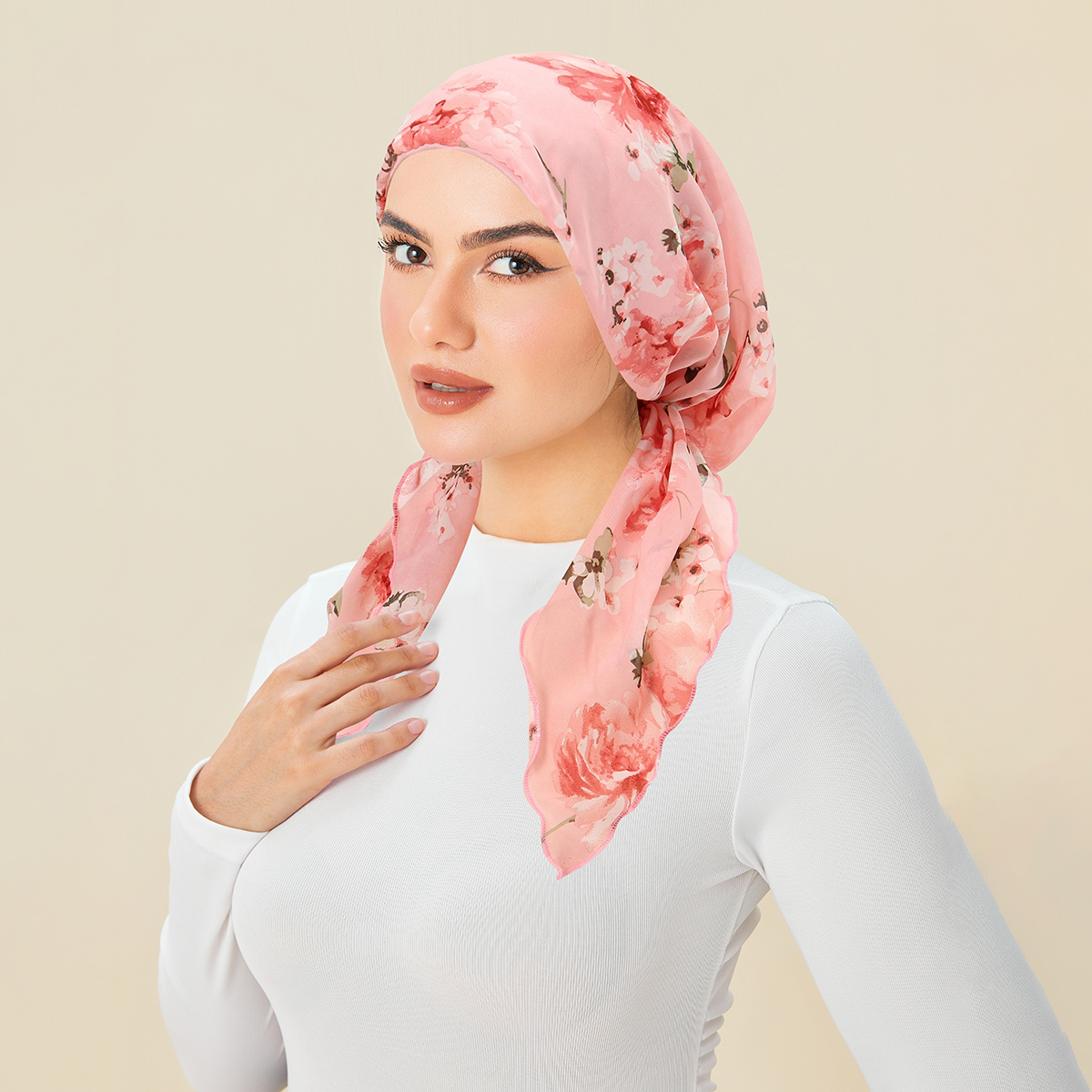 Turban Hijab imprimé à la mode musulmane, couvre-chef à longue queue, doux et extensible, casquette de chimio respirante pour femmes et filles, nouvelle collection