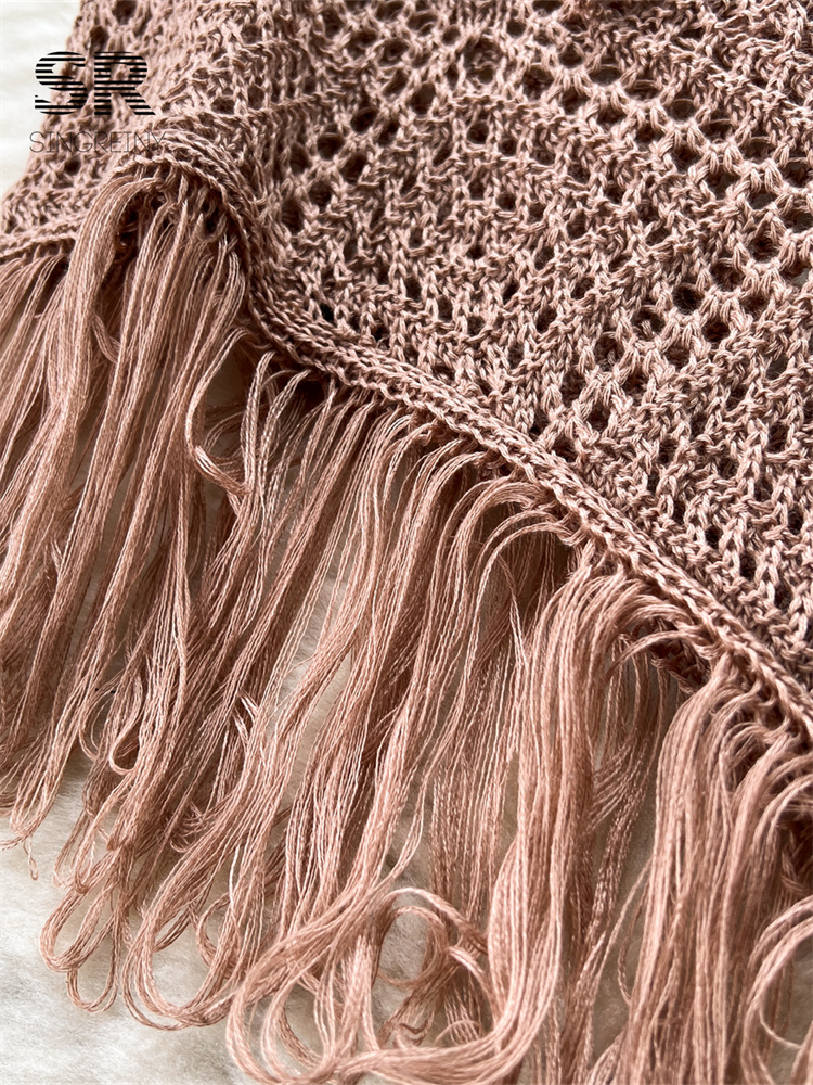 SINGREINY-Jupe longue en tricot à glands pour femme, caraco dos nu, jupe irrégulière, élégant, décontracté, sexy, ensemble deux pièces, été, plage