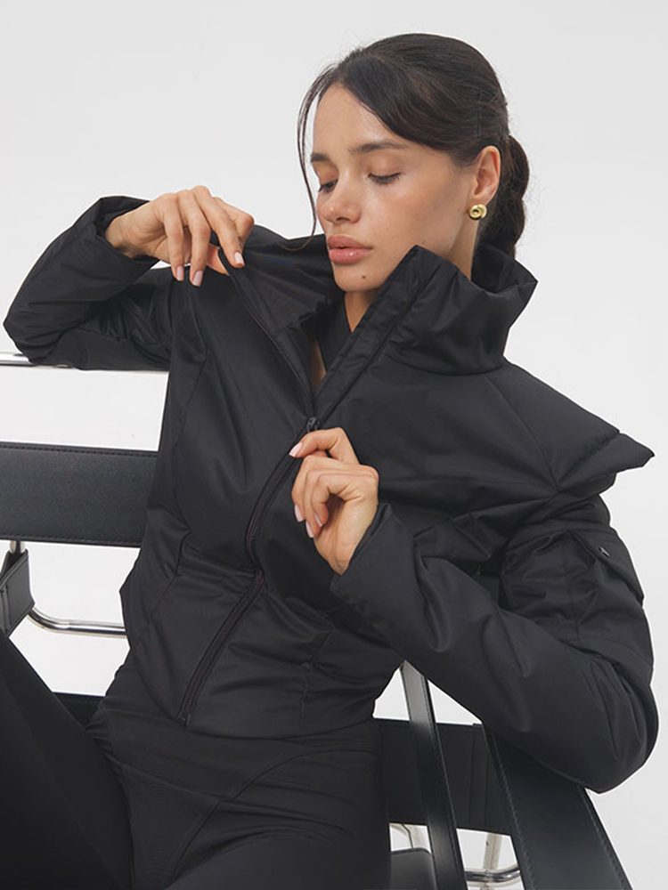 Ensemble survêtement femme deux pièces à blocs de couleurs, taille à cordon, ourlet surdimensionné, tenue streetwear, vêtements de sport, vêtements d'automne