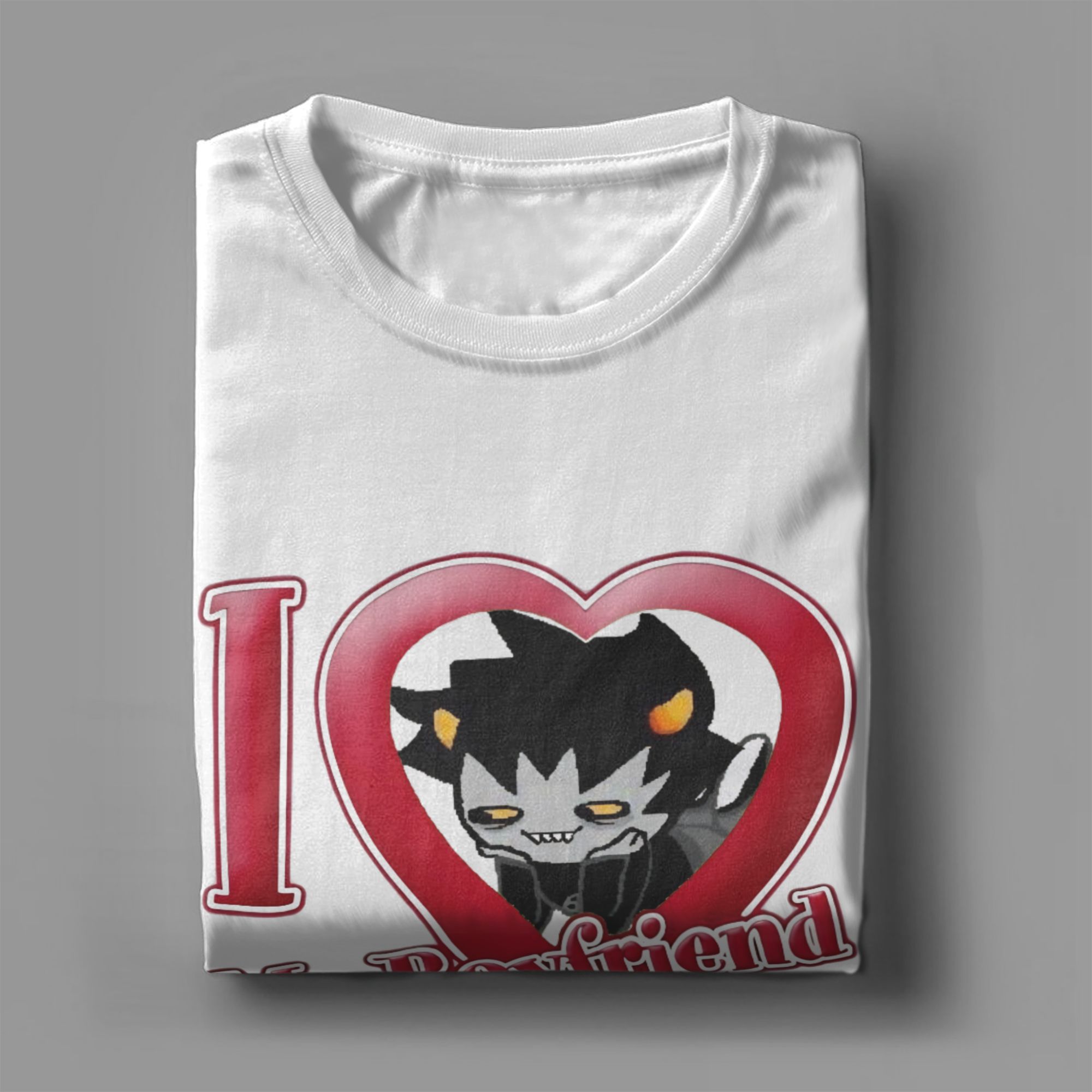 T-shirt Homestucks Manga drôle pour hommes et femmes, I Love Karkat Vantas, manches courtes, col rond, en coton, grande taille